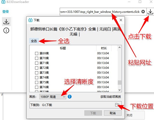 B站视频下载器B23Downloader